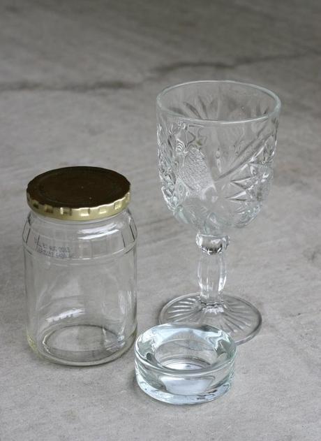 DIY: vintage mercury glass vignette