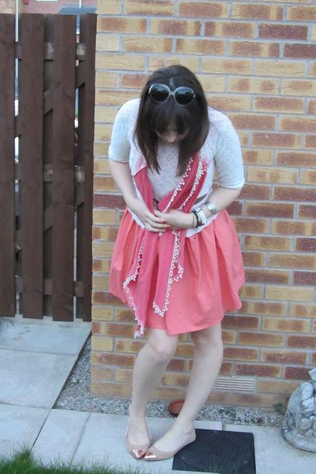 OOTD|| Primark coral dress