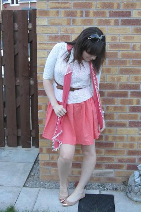 OOTD|| Primark coral dress