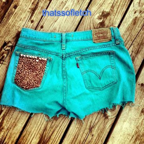 DIY upcycled shorts