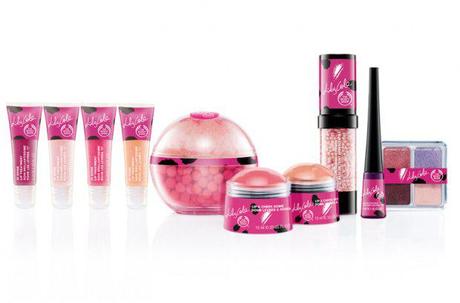 The Body Shop Ltd. Edition Lily Cole Makeup – The Pearl Radiance Primer, Lip & Cheek Dome, and Shimmer Cubes