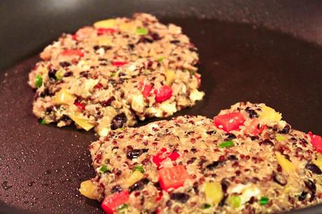 Black Bean and Quinoa Griddle Cakes