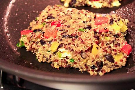 Black Bean and Quinoa Griddle Cakes