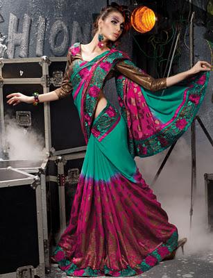Latest Boutique Sarees for party dresses in night