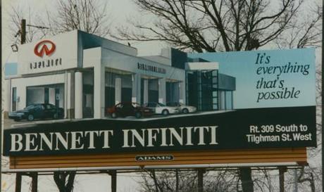 Craig Stevens Bennett Infiniti Painted Billboard