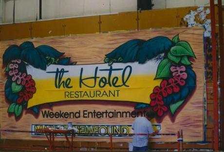 Craig Stevens Painted Billboard The Hotel Restaurant