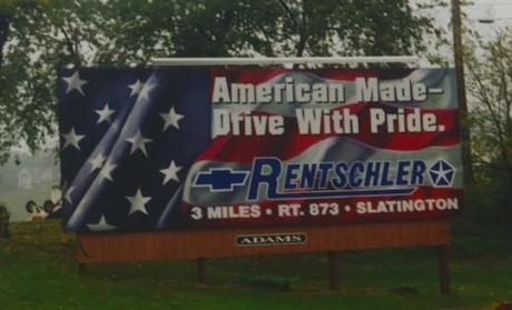 Craig Stevens Painted Billboard Rentschler Automotive