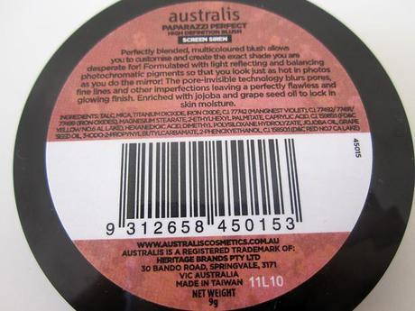 Review: Australis Paparazzi Perfect High Definition Blush