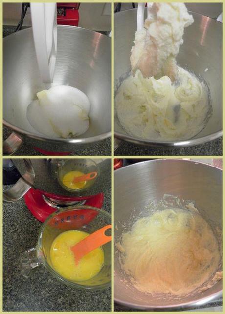 Sponge cakes - butter + sugar+ eggs collage