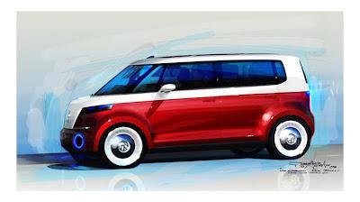 VW Bulli Concept rendering by Tancredi de Aguilar