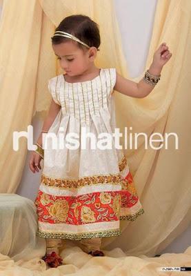 Nisha Princess Festive Eid Collection For Kids By Nishat Linen 2012