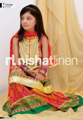 Nisha Princess Festive Eid Collection For Kids By Nishat Linen 2012