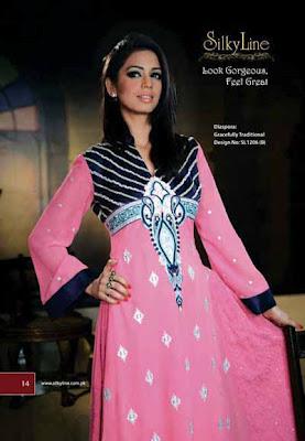 SilkyLine Fabrics  Latest Eid & Mid Summer Dresses Collection 2012