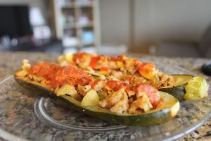 Recipe: Sausage-Stuffed Zucchini Boats