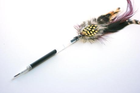 DIY feather pens