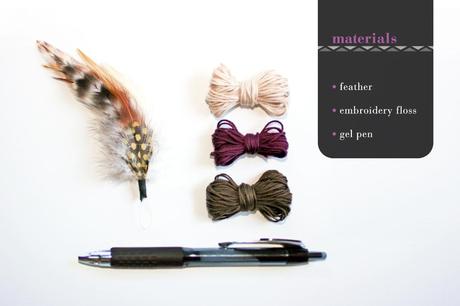 DIY feather pens