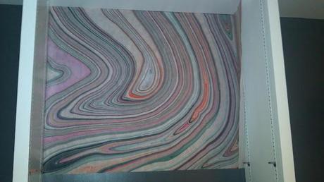 Marbled Bookcase Complete...