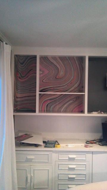 Marbled Bookcase Complete...