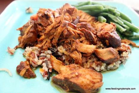 Sweet and Spicy Pork in the Crockpot