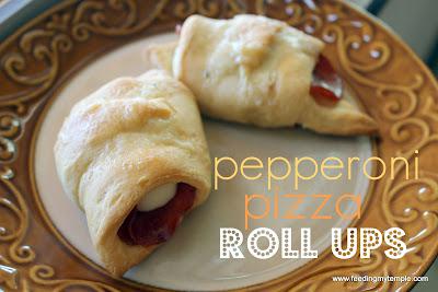 Pepperoni and String Cheese Roll-Ups