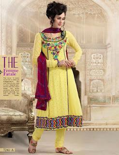 Natasha Couture Mind Blowing Anarkali Collection  For Women 2012