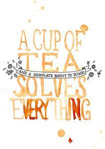 Image of A Cup of Tea Solves Everything - Giclee Print