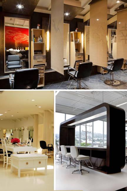 Interior design of hair salons