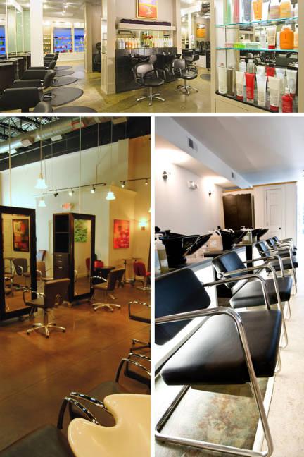 Interior design of hair salons