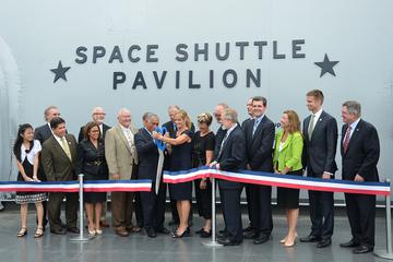 Space shuttle Enterprise display is officially opened on July 19, 2012.