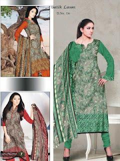 Batik Summer Eid Lawn Collection Volume-3 By Moon Texiles 2012