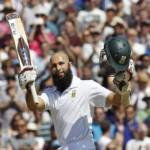 Hashim Amla made history by scoring unbeaten tipple century