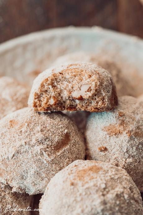 Gluten-Free Vegan Snowball Cookies