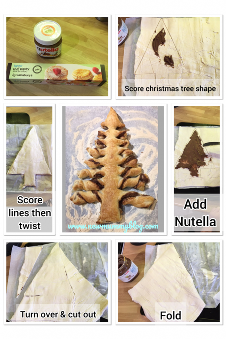 Nutella Pastry Christmas Tree Pastry