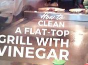 Clean Flat Grill with Vinegar This