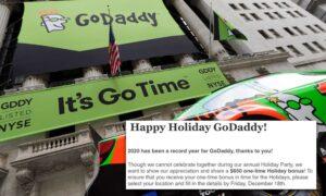 Phishing test of GoDaddy teased employees with the bonus of fake holidays