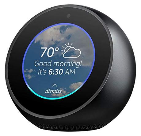 Amazon Echo Spot 1st Generation 2017 Smart Alarm Clock with Alexa Black