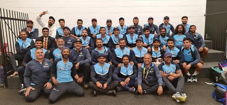 Basking in glory .. Indian win at Melbourne ..