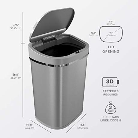 NINESTARS Automatic Trash Can Reviews