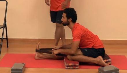 Yoga Poses – Triang Mukha Eka Pada Paschimottanasana or Three Parts Forward Bend Pose