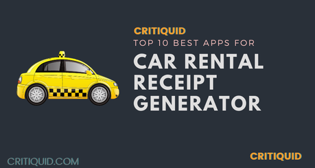 [Top 10 Latest] Fake Car Rental Receipt Sample Generator 2021