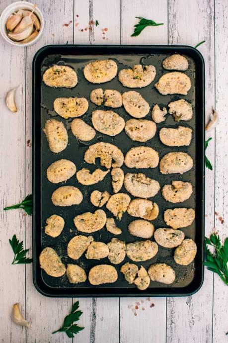 Vegan Aioli and Mushroom Nuggets