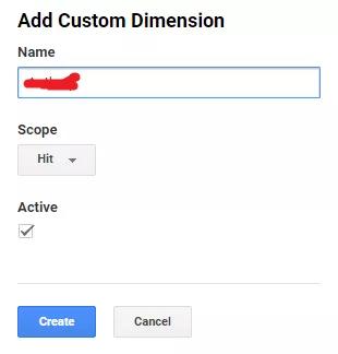 dimension name