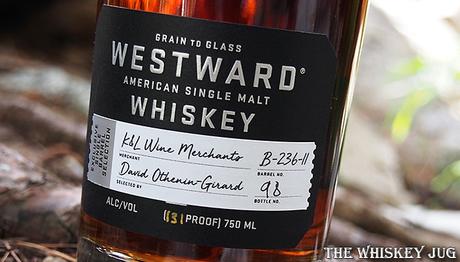 Westward Single Barrel American Single Malt Whiskey Lower Label