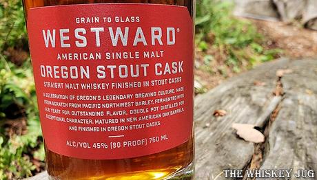 Westward Oregon Stout Cask Single Malt Whiskey Lower Label