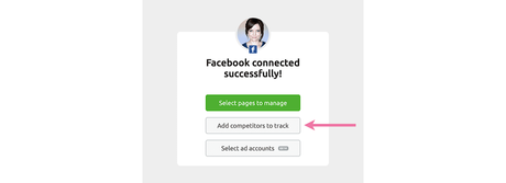 Add competitors in SEMrush Social Media Tracker