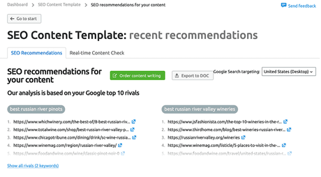Here's what SEO Content Template generates