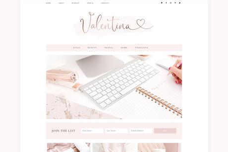 Valentina Blog Pixie WordPress Theme.
