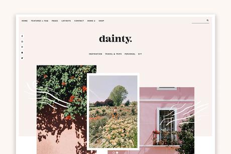 Dainty Hearten Made WordPress Theme.