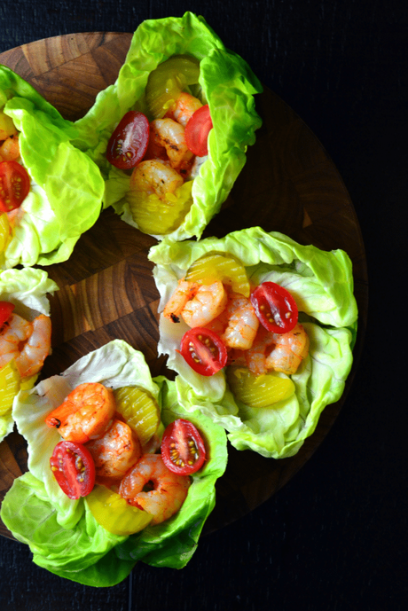 Grilled Cajun Shrimp Lettuce Wraps
