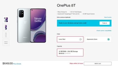 The OnePlus 8T is just $649 until midnight ($100 off) The OnePlus 8T is just $649 until midnight ($100 off)